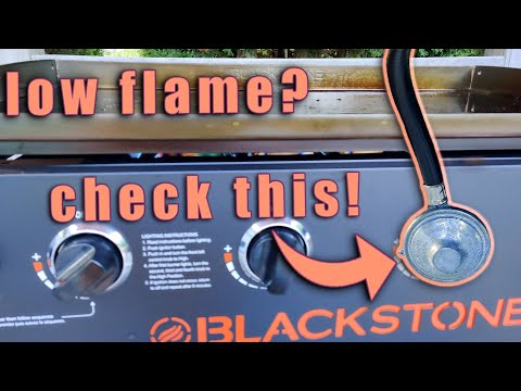 FIXED - Low Flame on Propane Griddle (Blackstone, Camp Chef, etc)