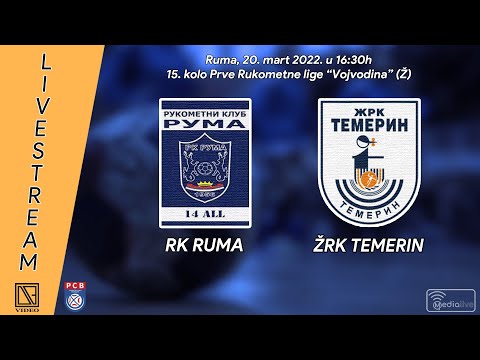 15. kolo PRL "Vojvodina" (Ž): RK RUMA (Ruma) - ŽRK TEMERIN (Temerin)