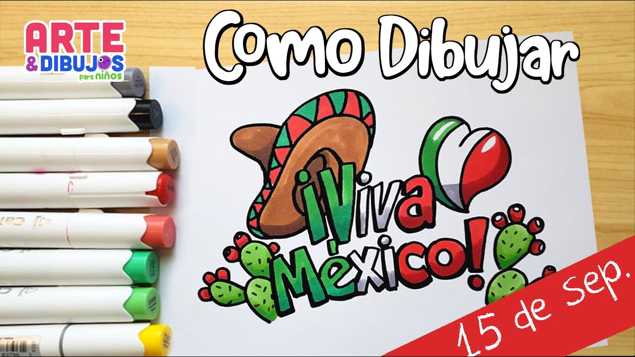 Como dibujar ¡VIVA MEXICO!
