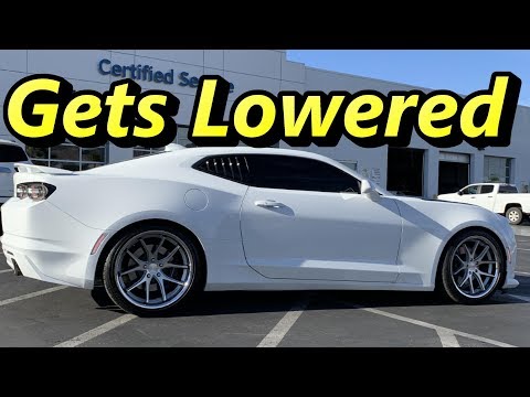 How to remove tire stickers + Eibach Pro Lowering Kit 2019 Camaro SS