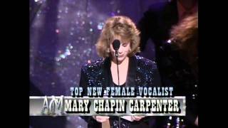 Mary Chapin Carpenter Wins Top New Female Vocalist - ACM Awards 1990