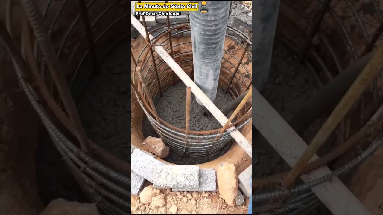 Coulage des pieux (détecter les erreurs) 👷 #construction #omarcherkaoui #bétonarmé