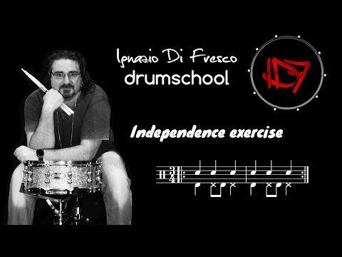 Ignazio Di Fresco Drum lesson: Independence exercise in 3/4
