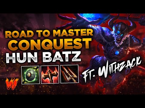 HUN BATZ, EL MONO NO DEFRAUDA ft. WithZack - Warchi - Smite Road to Master Conquest