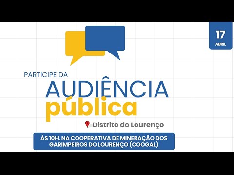 AUDIÊNCIA PÚBLICA ITINERANTE NO DISTRITO DO LORENÇO, MUNICÍPIO DE CALÇOENE - AP 17.04.2024