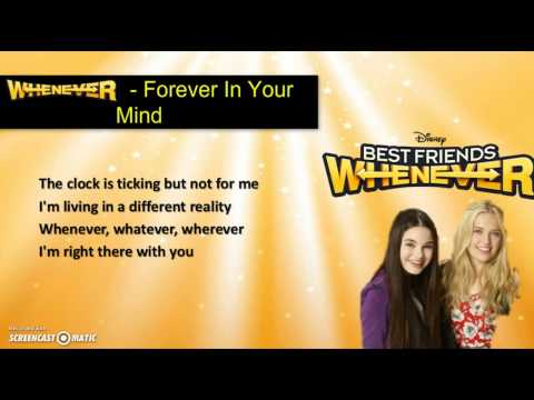 Forever In Your Mind - Whenever (from ''Best Friends Whenever'') [Lyrics Video]