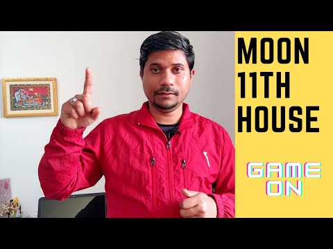 Moon in Eleventh House in Vedic Astrology