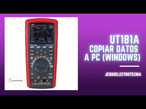 UT181A copiar datos a PC