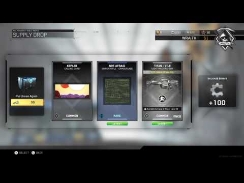 Infinite Warfare supply drop opening 1300 keys