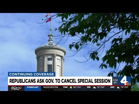 Republicans ask Gov. Lee to cancel special session