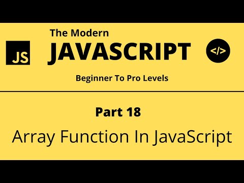 The Modern Javascript Tutorial Part 18 Array Function In Javascript Tech Quick Learner