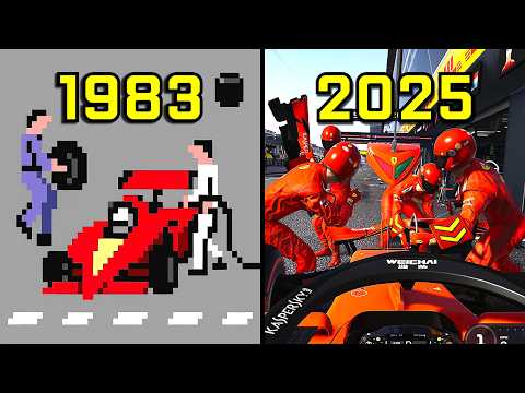 Evolution of Pitstops in F1 Games 1983-2025