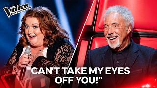 The Chairs Weren't Important... She Was TOO BUSY Staring at Tom Jones | The Voice [4K]