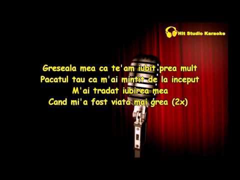 Nicolae Guta si Nicoleta Guta - Greseala mea Karaoke