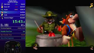 [Former WR] Banjo-Tooie Any% No Bitclips Speedrun in 42:13 (RTA)