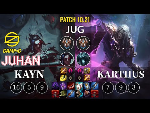 OZ Juhan Kayn vs Karthus Jungle - KR Patch 10.21
