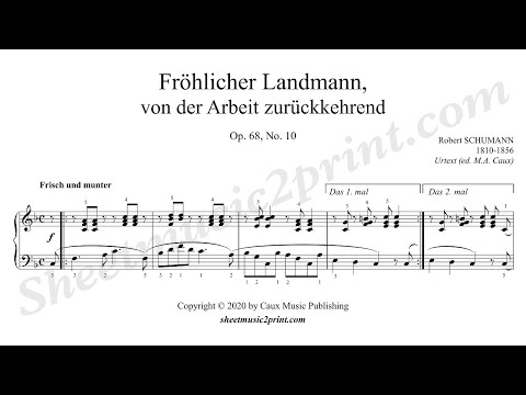 The Happy Farmer Op 68 No 10 - Robert Schumann