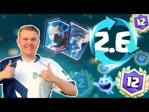 INSANE CYCLE! 2.6 Ice Wizard Miner Tornado Cycle Deck LIVE Grand Challenge Gameplay - Clash Royale