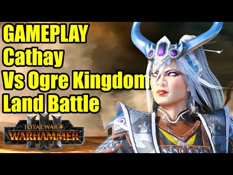 GAMEPLAY - Cathay Vs Ogre Kingdoms - Land Battle - Total War Warhammer 3