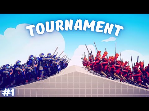 ALL MELEE UNITS TOURNAMENT (50x vs 50x) #1 - Totally Accurate Battle Simulator TABS