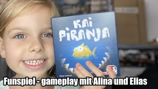 Kai Piranja (ABACUSSPIELE) - Teil 2 - gameplay mit Elias und Alina - ab 6 Jahre - Top Mitbringspiel!