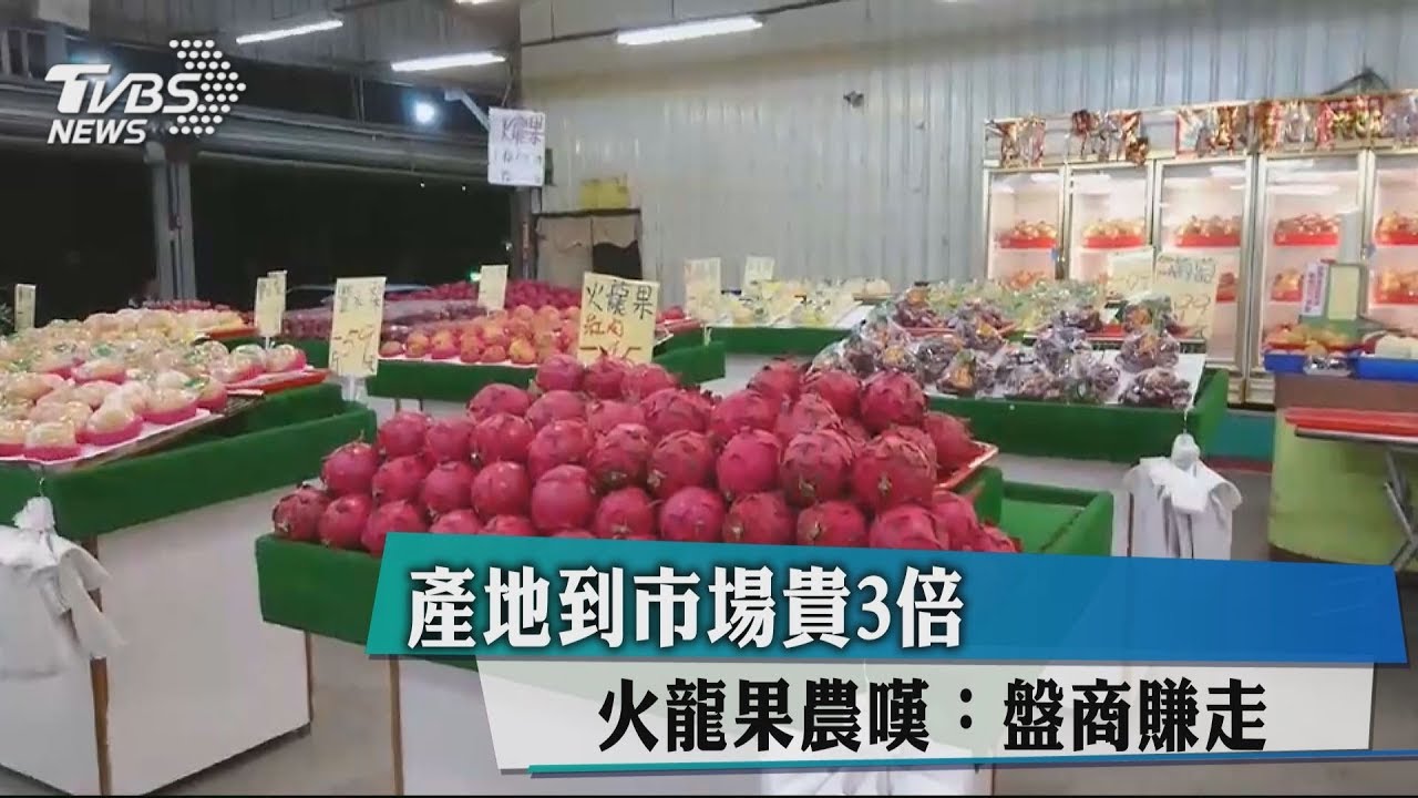 產地到市場貴3倍 火龍果農嘆:盤商賺走