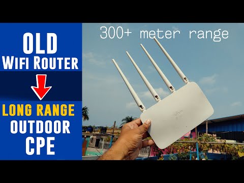 How to turn old WiFI router into a long range outdoor wifi CPE.