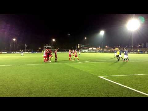 Zouaven - FC DE Bilt: Alpha Kashama scoort op fantastische wijze de 1-0