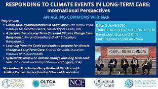 Responding to Climate Events in Long-Term Care: International Perspectives