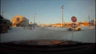 preview picture of video 'Drive around Iqaluit Jan 05 2012.wmv'