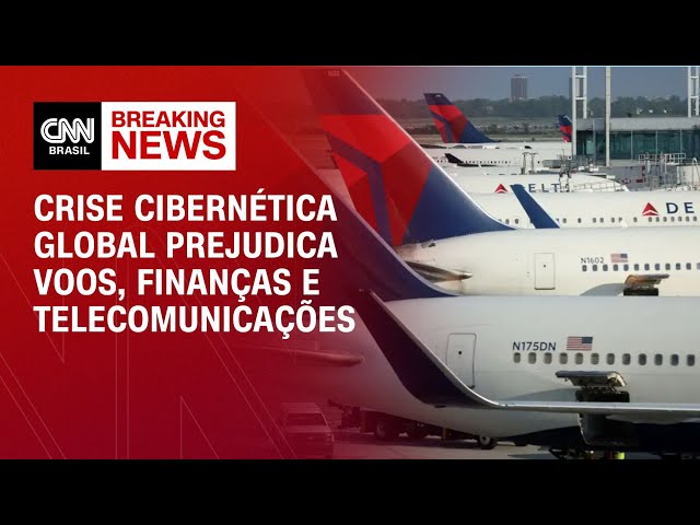Crise cibernética global prejudica voos, finanças e telecomunicações | CNN NOVO DIA