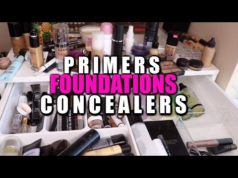DECLUTTER: PRIMERS - FOUNDATIONS - CONCEALERS! Video