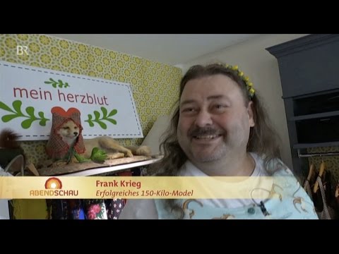 Frank Krieg, 150 kg-Model, BR-Abendschau am 20.04.2017