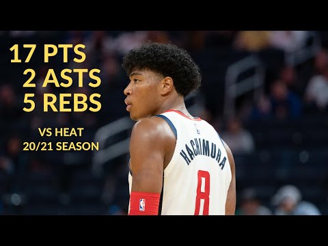 Rui Hachimura 17 Pts 5 Rebs 2 Asts Highlights vs Miami Heat | NBA 20/21 Season