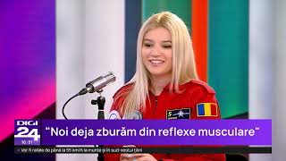Scena deschisă cu Andreea Bănesaru: Pot sta 30 de minute într-o acrobație