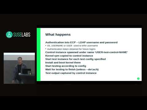 SUSE Labs Conference 2019 - Kernel Testing In Engineering Cloud Provo