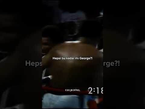Muhammed Ali Rakibinin İradesini Kırıyor !! #muhammadali #georgeforeman #shorts
