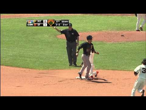 2013/08/25 Posey throws out Lambo