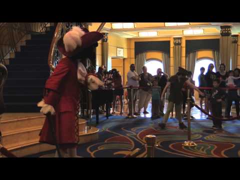 Captain Hook meets Peter Pan in Disney Wonder Cruise Alaska