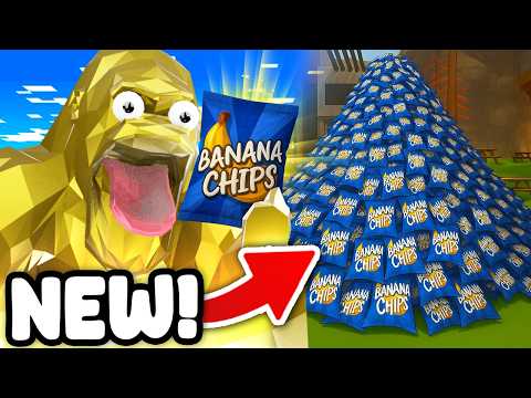 NEW UNRELEASED BANANA CHIPS ITEM is INSANE in Animal Company! (How to Become a Banana)