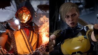 Mortal Kombat 11 - Cassie Cage vs. Scorpion ( Hilarious Intro/Dialogue)