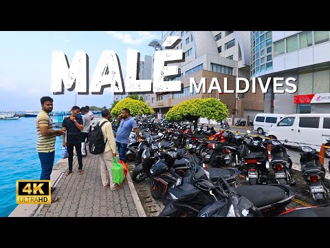 POV: MALE MALDIVES | 🚶🏼WALKING TOUR |  [4k] Binaural Audio🎧