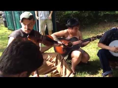 B flat Rag - Ashley Carr fiddles with full old-time rhythm section - Sewellfest '15