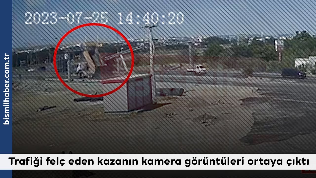 Bismil'de Trafiği felç eden kazanın kamera görüntüleri ortaya çıktı