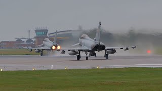 Eurofighter Typhoon Powerfull Takeoff at RAF Coningsby