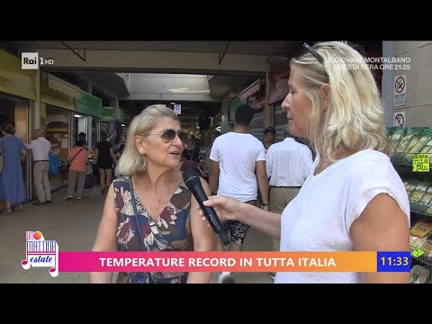 Ondata di caldo record, l'Italia come il Sahara - Unomattina Estate 17/07/2023