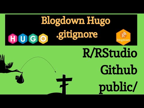 Create a .gitignore file - R Blogdown Hugo Site