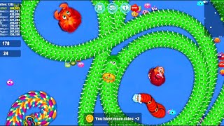 Earthworm and snake movement☠💥 || Worm Zone🐍