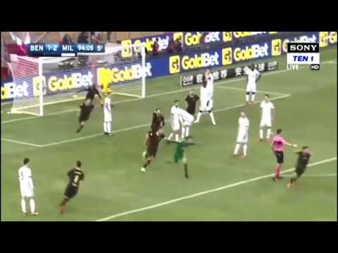 GOL BRIGNOLI (portiere) AL 94' - PRIMO PUNTO DEL BENEVENTO (Benevento Milan 2-2)