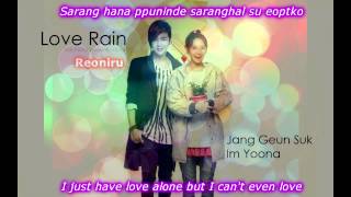 Love Rain Ost SNSD Tiffany - Because It&#39;s You Lyrics (English/Korean Romanization)
